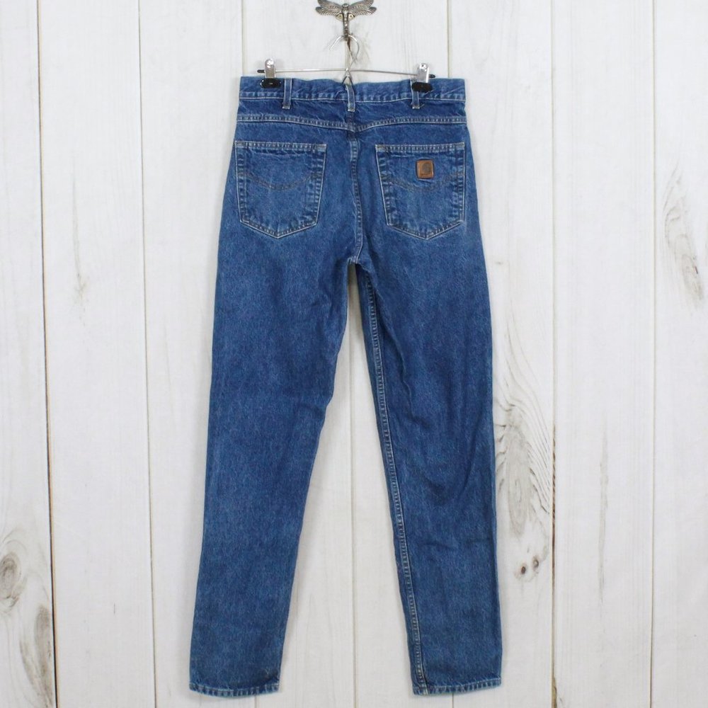 CARHARTT Medium Wash Straight Leg Jeans Size 34 - Picture 4 of 10